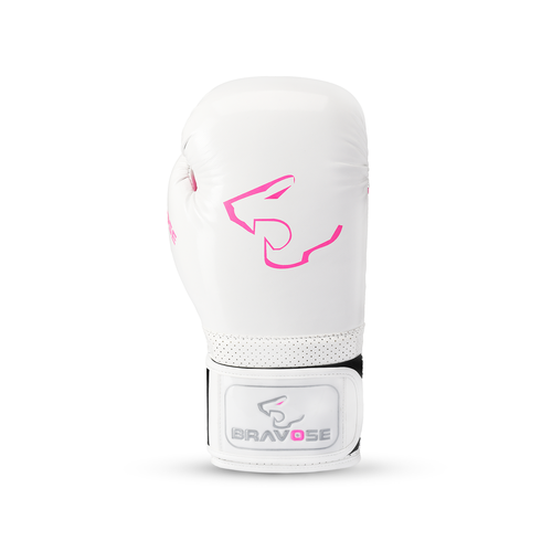 Alpha Boxing Gloves - White Pink