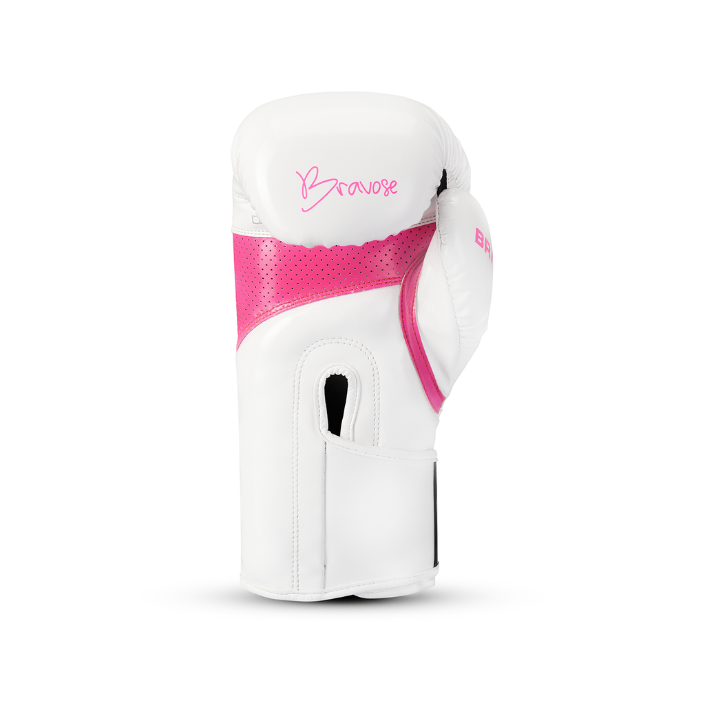 Alpha Boxing Gloves - White Pink
