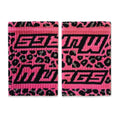 Wristbands - Pink Leopard Print (Pair)