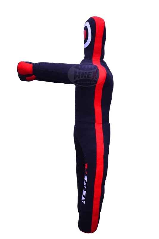 MNEX Pro Standing Wrestling Dummy - 6ft Unfilled MMA Training (Black)